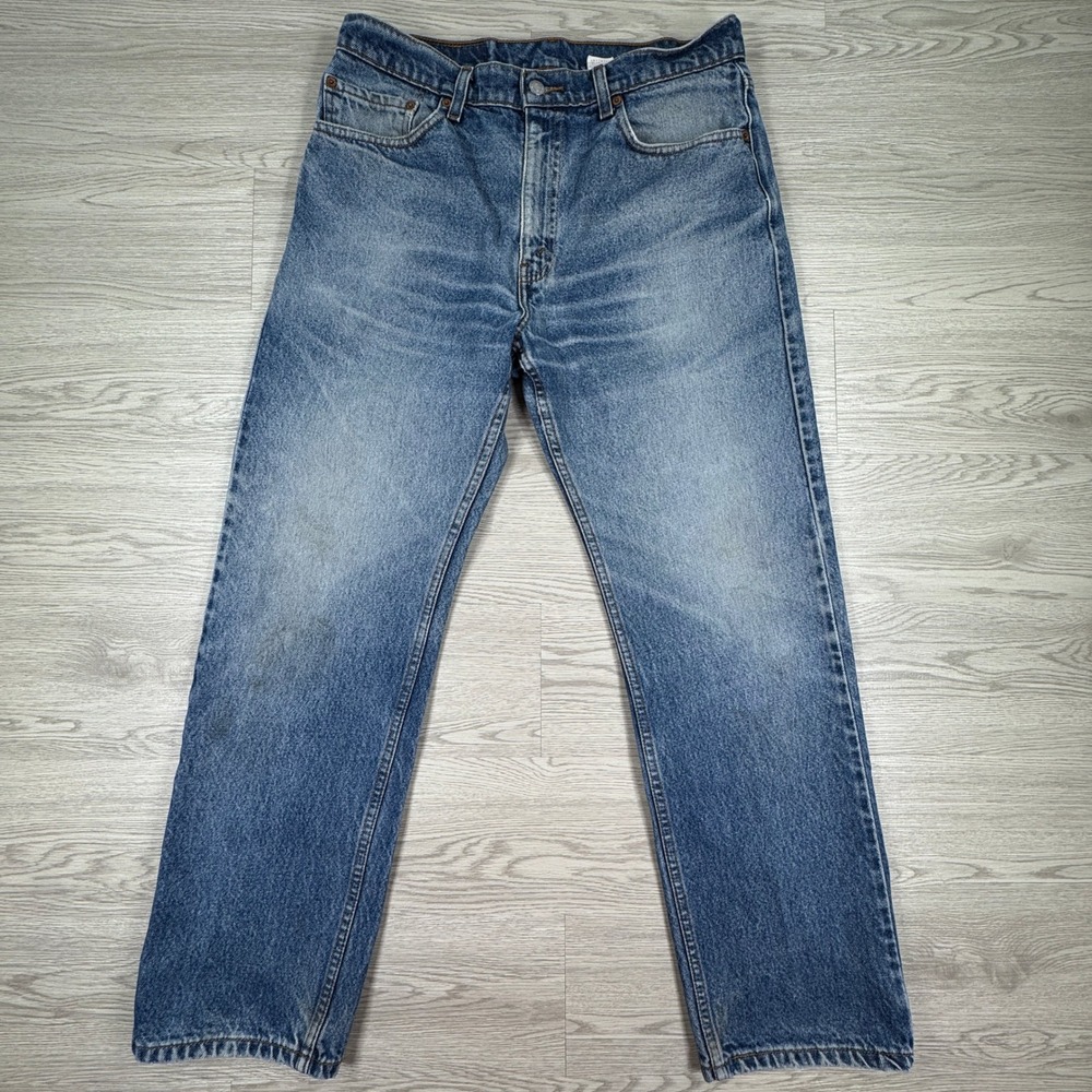 Levi's Men's Jeans‎ 505 Regular Fit Straight Leg Blue W34 L30 Medium Wash Denim